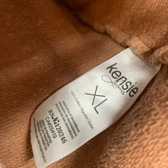 Kensie Shacket Zebra Print Button Down Brown Shirt Jacket Cotton - Picture 6 of 9